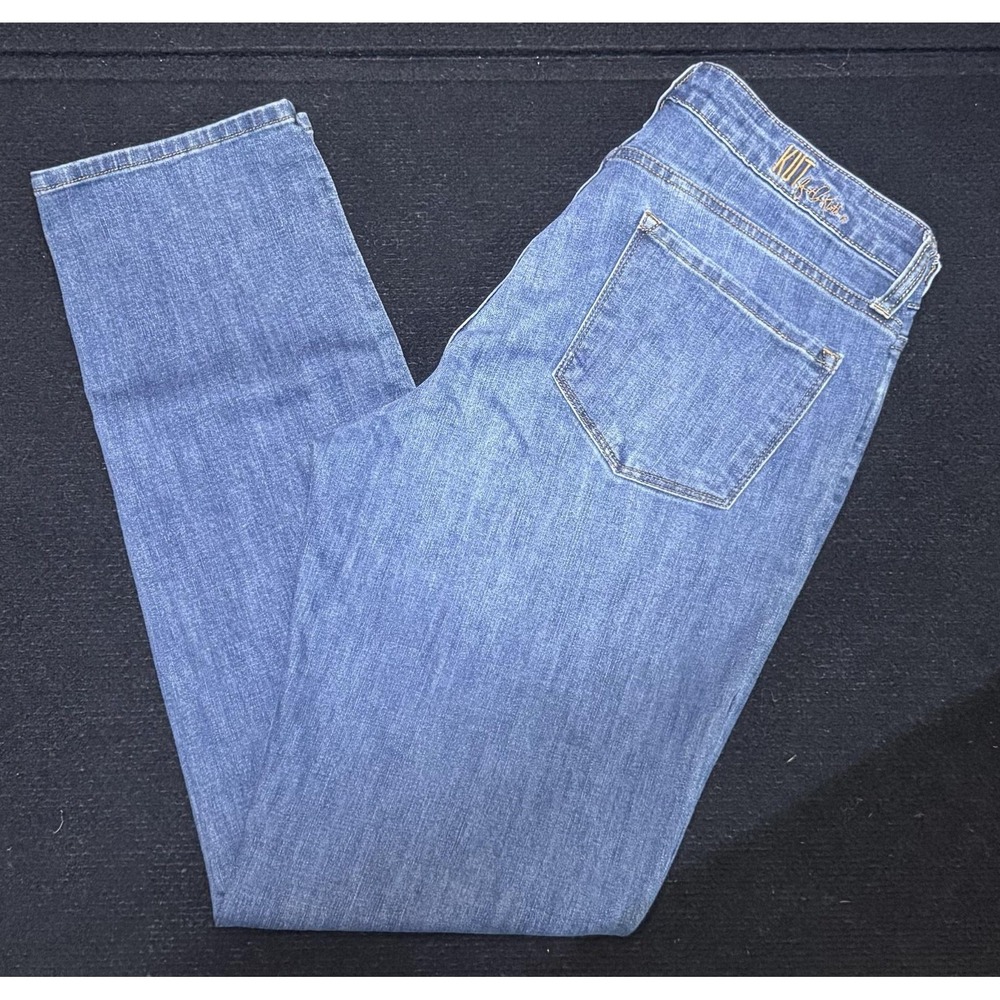 KUT From The Kloth Jeans Womens 10 Blue Medium Wash Slim Straight Stretch Denim